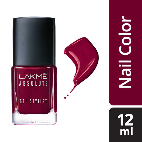 Buy Lakme Absolute Gel Stylist Nail Color, Fearless (12 ml)-Purplle