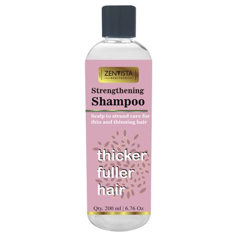 Buy Zenvista Strengthening Hair Shampoo, For Hair Growth+ Hair Fall Control, With Hibiscus Extract, Onion & Almond, Bhringraj, Primrose (200 ml)-Purplle