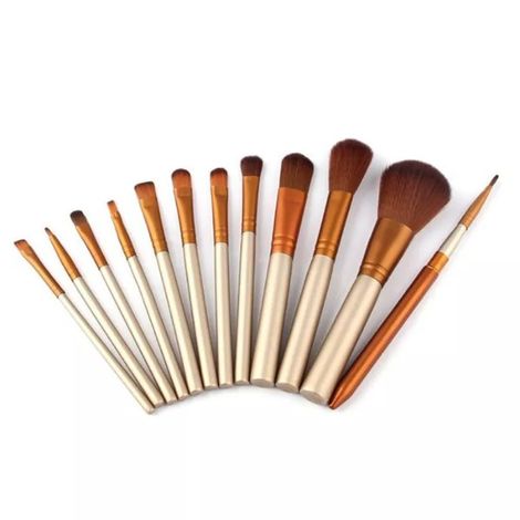 Buy Bronson Professional Mini Makeup Brushes - Set of 12-Purplle