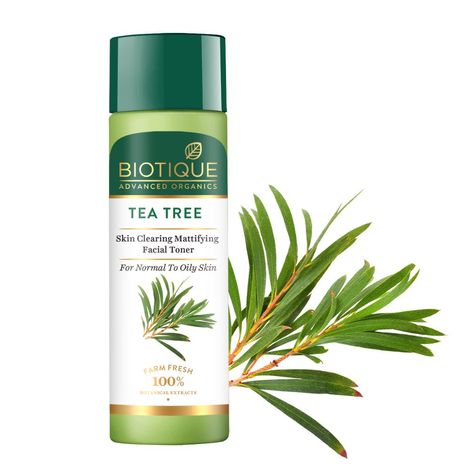 Buy Biotique Advanced Organics Tea Tree Skin Clearing Mattifying Facial Toner (120 ml)-Purplle