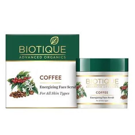 Buy Biotique Advanced Organics Coffee Energizing Face Srcub (50 g)-Purplle