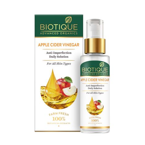 Buy Biotique Advanced Organics Apple Cider Vinegar Anti-Imperfection Daily Solution (30 ml)-Purplle