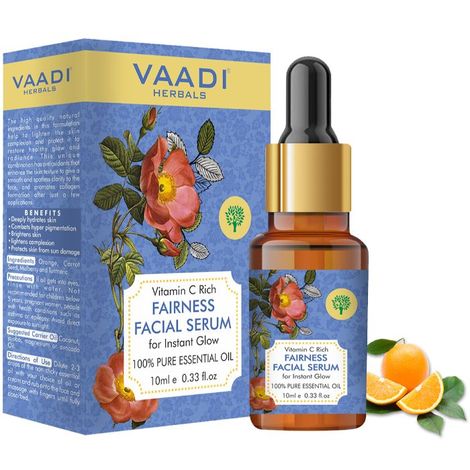 Buy Vaadi Herbals Vitamin C Fairness Facial Serum for Instant Glow (10 ml)-Purplle