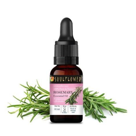 Buy Soulflower Therapeutic Grade Aromatherapy for providimg relaxation & uplifting your mood, mind & senses 100% Pure & Natural Rosemary Essential OilA  15ml-Purplle