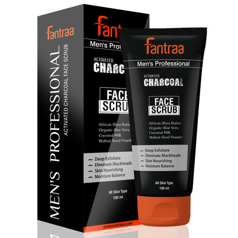 Buy Fantraa Activated Charcoal Face Scrub (100 ml)-Purplle