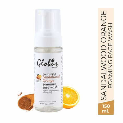 Buy Globus Naturals Nourishing Sandalwood & Orange Foaming Face wash (150 ml)-Purplle