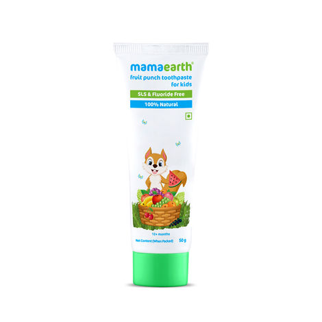Buy Mamaearth Fruit Punch Toothpaste For Kids (50 g)-Purplle