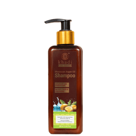 Buy Khadi Shuddha Moroccan Argan Oil Shampoo 250 ml-Purplle