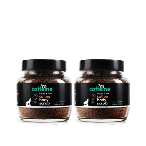 Buy mCaffeine Naked & Raw Coffee Body Scrub, Pack of 2 | Exfoliation, Tan Removal | Oily/Normal Skin | Paraben & SLS Free 200 gm-Purplle