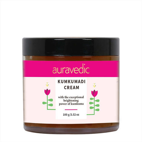 Buy AURAVEDIC Kumkumadi Cream 100 G Face Cream with kumkumadi Tailam. Skin Whitening/Skin Brightening Face Cream with Kumkumadi Face Oil for Glowing Skin, Dark Spots, Pigmentation for Women/Men-Purplle
