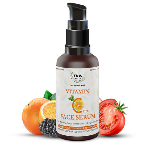 Buy TNW - The Natural Wash vitamin c and hyaluronic acid Face serum for Glowing Youthful & Improved Skin 30 ml-Purplle