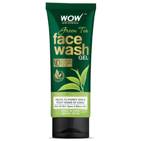 Buy WOW Skin Science Green Tea Face Wash Gel (100 ml)-Purplle