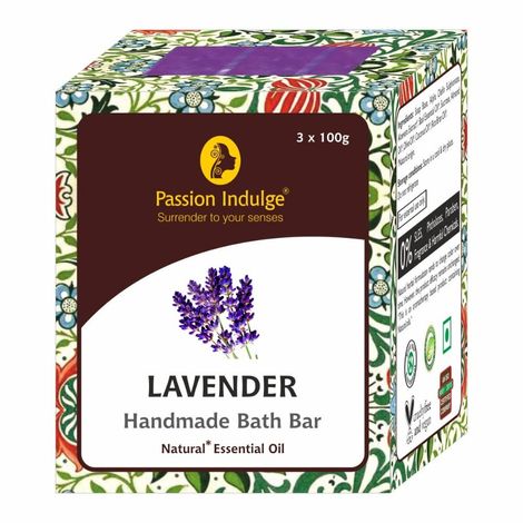 Buy Passion Indulge LAVENDER Handmade Bath Bar Soap - 100GM Each ( PACK OF 3 )-Purplle
