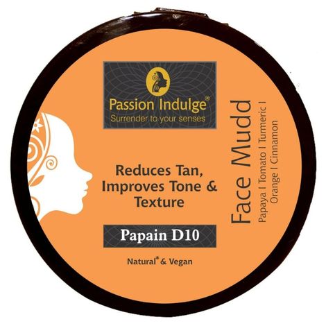 Buy Passion Indulge PAPAIN D10 Face Mudd For Anti-Tan and Uneven skin tone 250 gm-Purplle