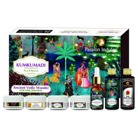 Buy Passion Indulge KUMKUMADI 7 Star Facial Kit for Skin Glow, Skin Brightness, Freckles, Skin discoloration-Purplle