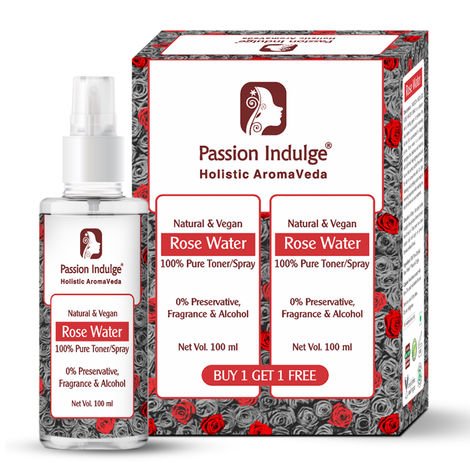 Buy Passion Indulge ROSE WATER for SKIN CARE -100 ml ( buy one get one free)-Purplle