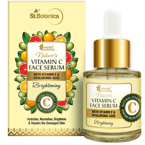 Buy Oriental Botanics Nature's Vitamin C Brightening Face Serum With Vitamin E And Hyaluronic Acid - With Kakadu Plum (20 ml)-Purplle