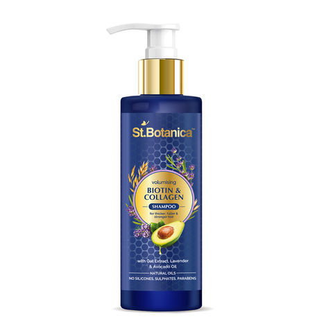 Buy St.Botanica Biotin & Collagen Volumizing Hair Shampoo - For Thicker, Fuller and Healthy Hair (200 ml)-Purplle