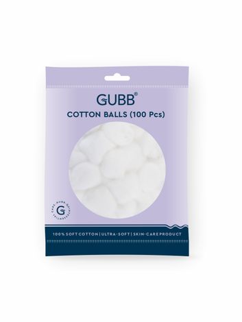 Buy GUBB White Cotton Balls For Makeup Removal (100 Pcs)-Purplle