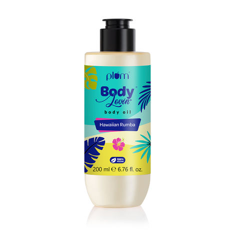 Buy Plum BodyLovin' Hawaiian Rumba Body Oil | Intense Moisture & Instant Glow | Long Lasting Fresh Beachy Fragrance | Non-Greasy & Lightweight | Soft & Nourished Skin | For Dry To Very Dry Skin (200 ml)-Purplle