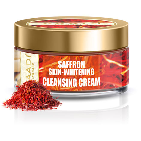 Buy Vaadi Herbals Saffron Skin-Whitening Cleansing Cream (50 gm)-Purplle