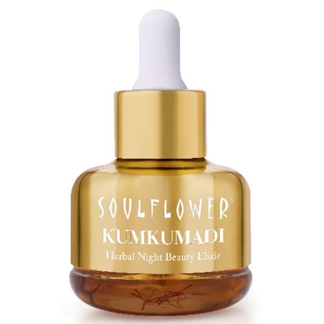 Buy Soulflower Pure & Natural Kumkumadi Night Beauty Elixir withA Precious Oils of Saffron & Almond Natural 30 ml-Purplle