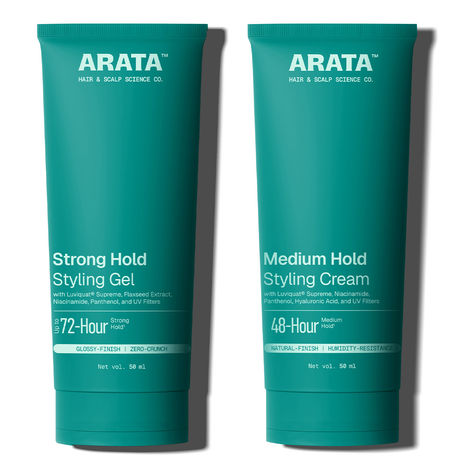 Buy Arata Natural Hair Styling Combo with Hair Gel(50 ml) & Hair Cream(50 ml) for Men & Women-Purplle