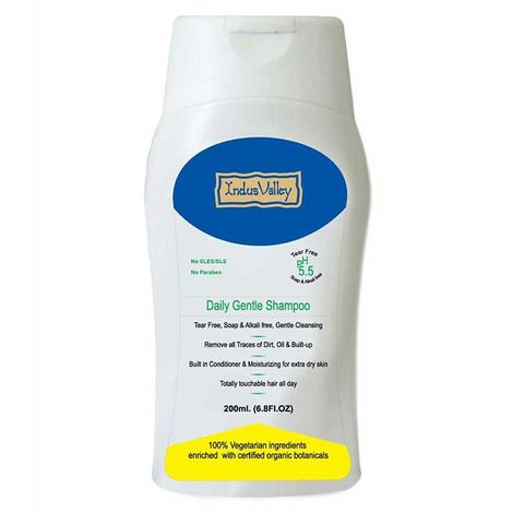 Buy Indus Valley Daily Gentle Shampoo (200 ml)-Purplle