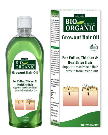 Buy Indus Valley Bio Organic Growout hair Oil (500 ml)-Purplle