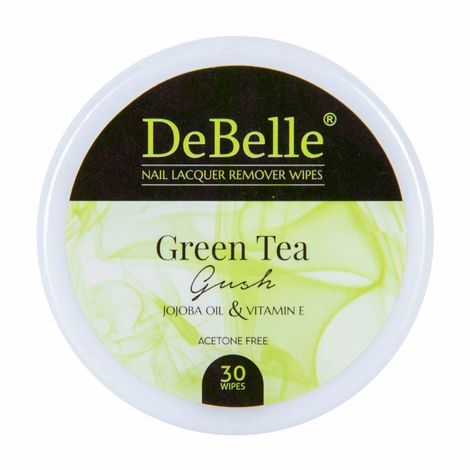 Buy DeBelle Nail Lacquer Remover Wipes - Green Tea Gush-Purplle