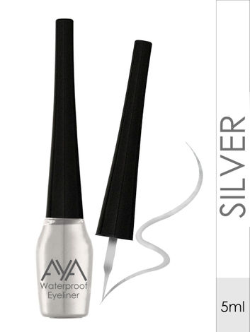 Buy AYA Waterproof Eyeliner, Silver (5 ml)-Purplle
