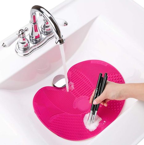 Buy AY Makeup Brush Cleaning Mat, Color May Vary 1 pc-Purplle