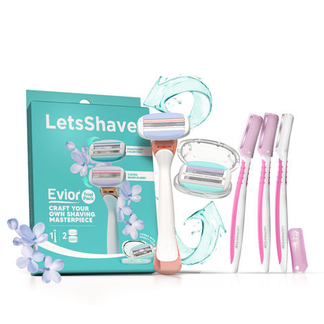 Buy LetsShave Evior Face and Body Care Kit Combo of 3-Purplle