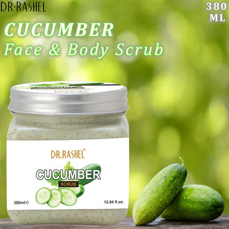 Buy Dr.Rashel Nourishing Cucumber Face and Body Scrub For All Skin Types (380 ml)-Purplle
