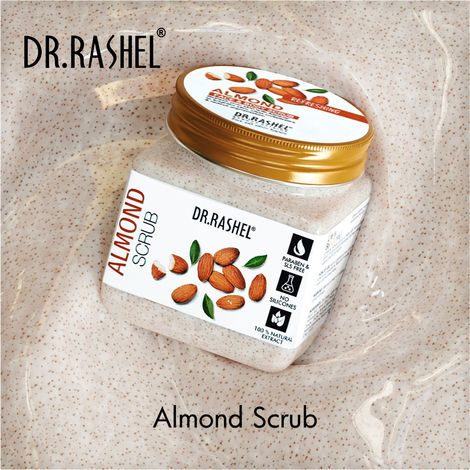 Buy Dr.Rashel Refreshing Almond Face and Body Scrub For All Skin Types (380 ml)-Purplle