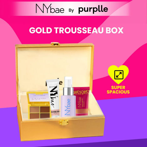 Buy Purplle Gold Trousseau Box Combo of 4-Purplle