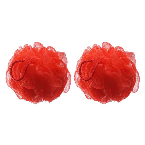 Buy GUBB Luxe Sponge Round Loofah For Bathing - Coral Pack of 2-Purplle