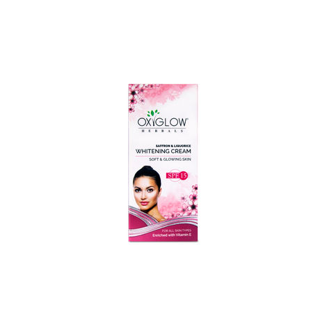 Buy OxyGlow Herbals Saffron&Liquorice Whitening Cream,60g, Whitens, Smooth-Purplle