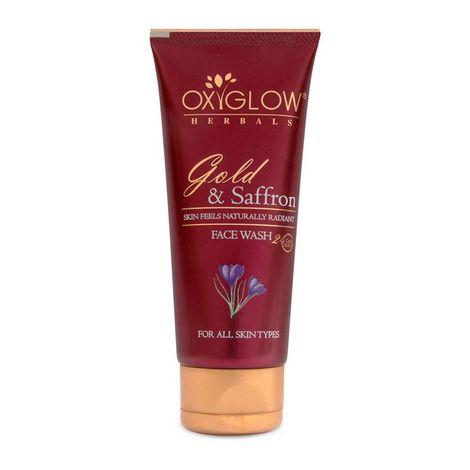 Buy OxyGlow Herbals Gold & Saffron facewash,100 ml,Natural Glow,Brightening-Purplle