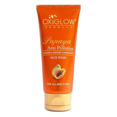 Buy OxyGlow Herbals Papaya face wash, 100 ml, Reduce spots, Even Skin Tone-Purplle