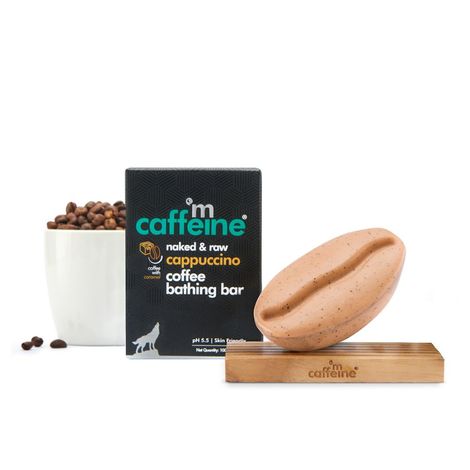 Buy mCaffeine Cappuccino Bathing Bar (100gm) for Skin Polishing and Moisturizing | pH 5.5 Skin Friendly Soap with Coffee, Caramel and Almond Milk | 100% Vegan Daily-Use Bathing Bar-Purplle