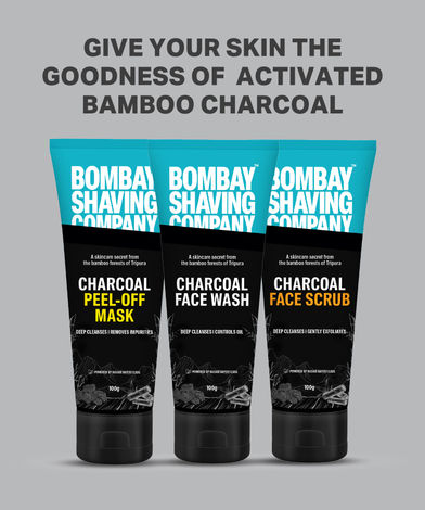 Buy Bombay Shaving Company Charcoal Face Scrub (100 gm) with Black Sand, Exfoliates skins & Removes Black Heads, Black-Purplle