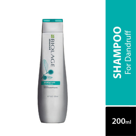Buy BIOLAGE Scalppure Shampoo 200ml | Paraben free|Targets Dandruff, Controls The Appearance of Flakes & Relieves Scalp Irritation | For Dandruff Control-Purplle