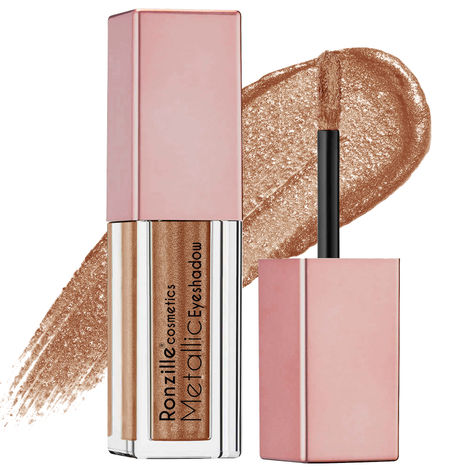 Buy Ronzille Metallic Liquid Glitter Eyeshadow- champagne (3.5 ml)-Purplle