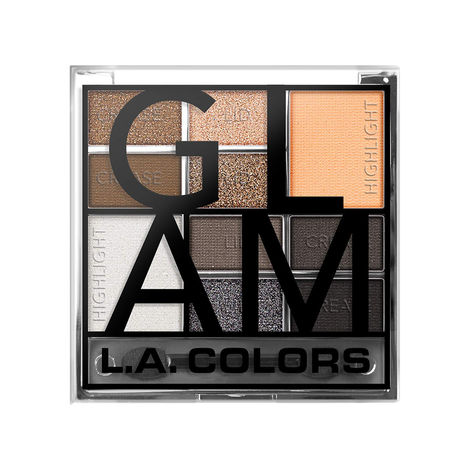 Buy L.A. Colors 10 Color Eyeshadow Palette- cool glam 16 g-Purplle