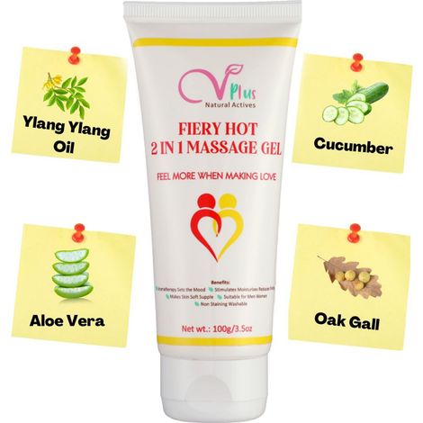 Buy Vigini Plus 100% Natural Actives Fiery Hot 2 In 1 Aromatherapy Massage  Gel Effective Lubricant