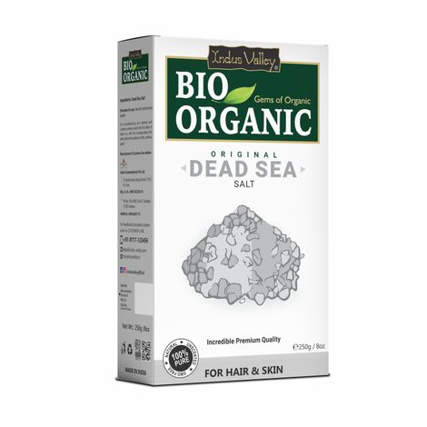 Buy Indus Valley bio organic 100% natural Dead sea salt-250 g-Purplle
