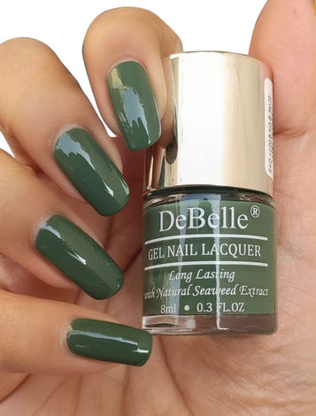 Green French Tip Fake Nails Nude Press Nails Leaves - Temu Mexico