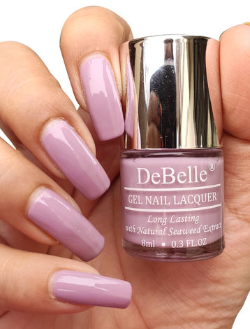 Buy DeBelle Gel Nail Lacquer Glossy Mary Magnolia - Pastel Lavender, (8 ml)-Purplle