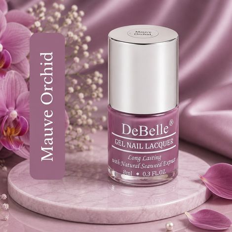 Buy DeBelle Gel Nail Lacquer Glossy Mauve Orchid - Dark Mauve, (8 ml)-Purplle